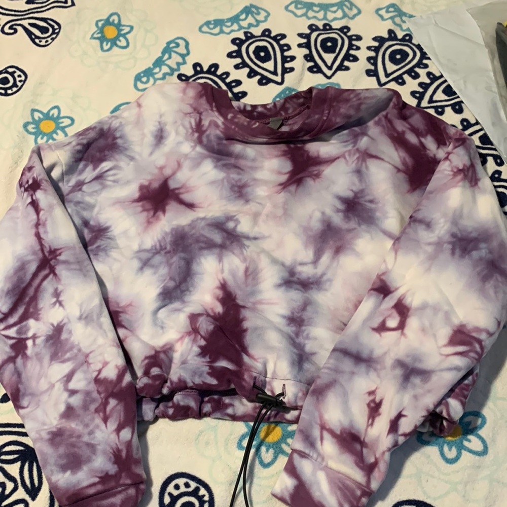 The dye crop sweatshirt